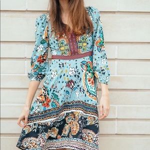 Anthropologie Akemi +Kin Karmina Beaded Dress